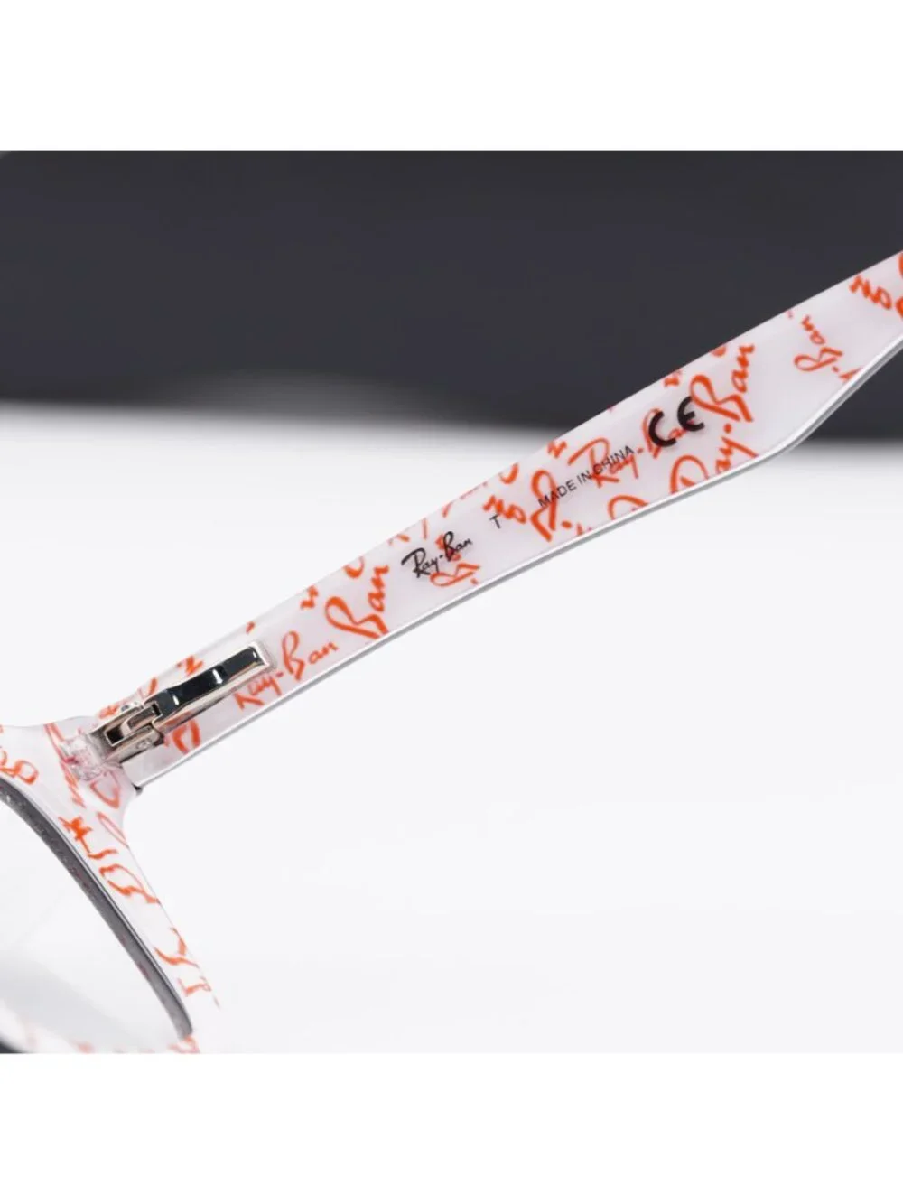 Ray Ban RX5228 5014 Square Eyeglasses 50mm – Black on White